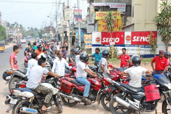 Petrol crisis once again hits across Tripura